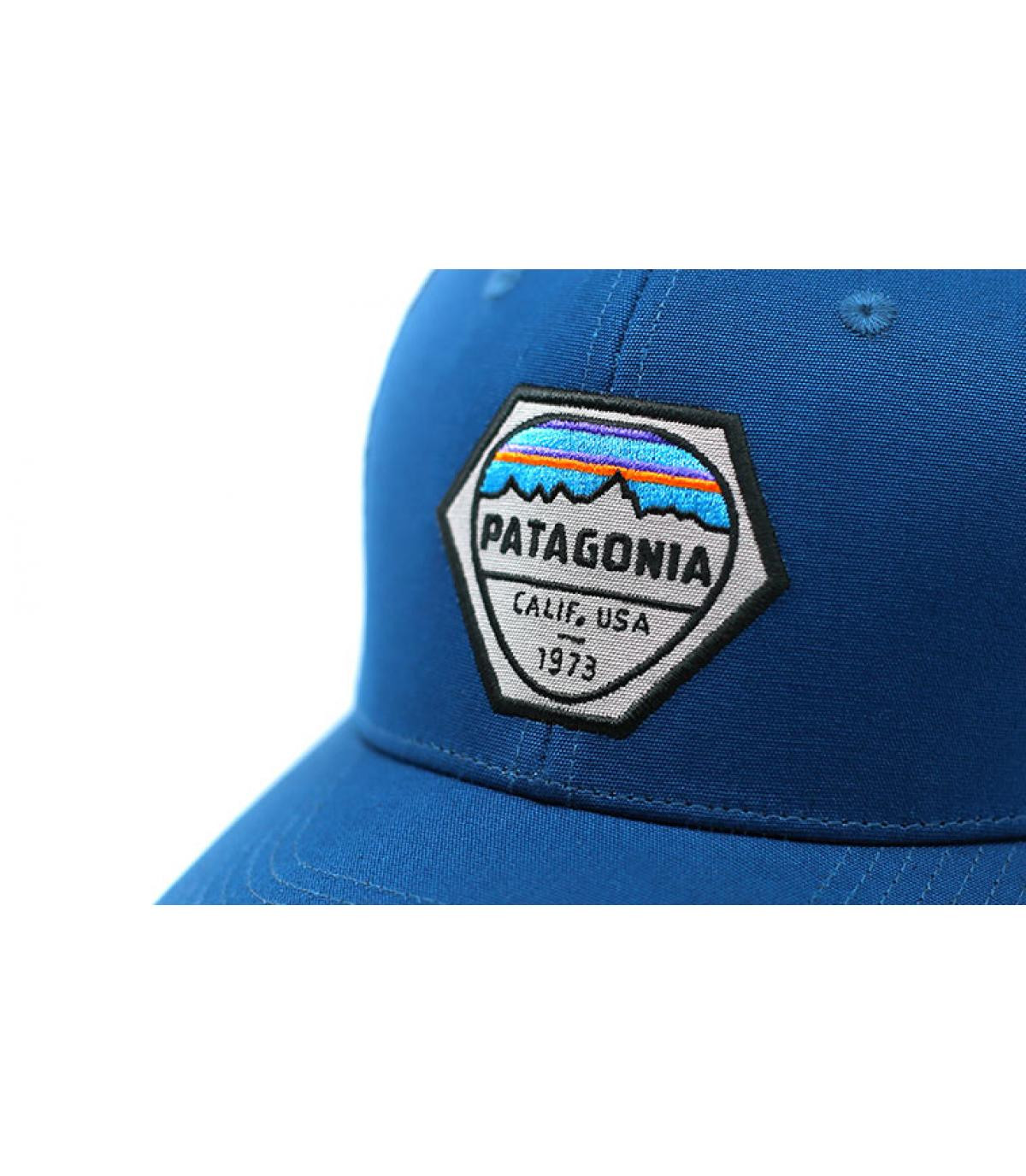 peacock blue Patagonia trucker